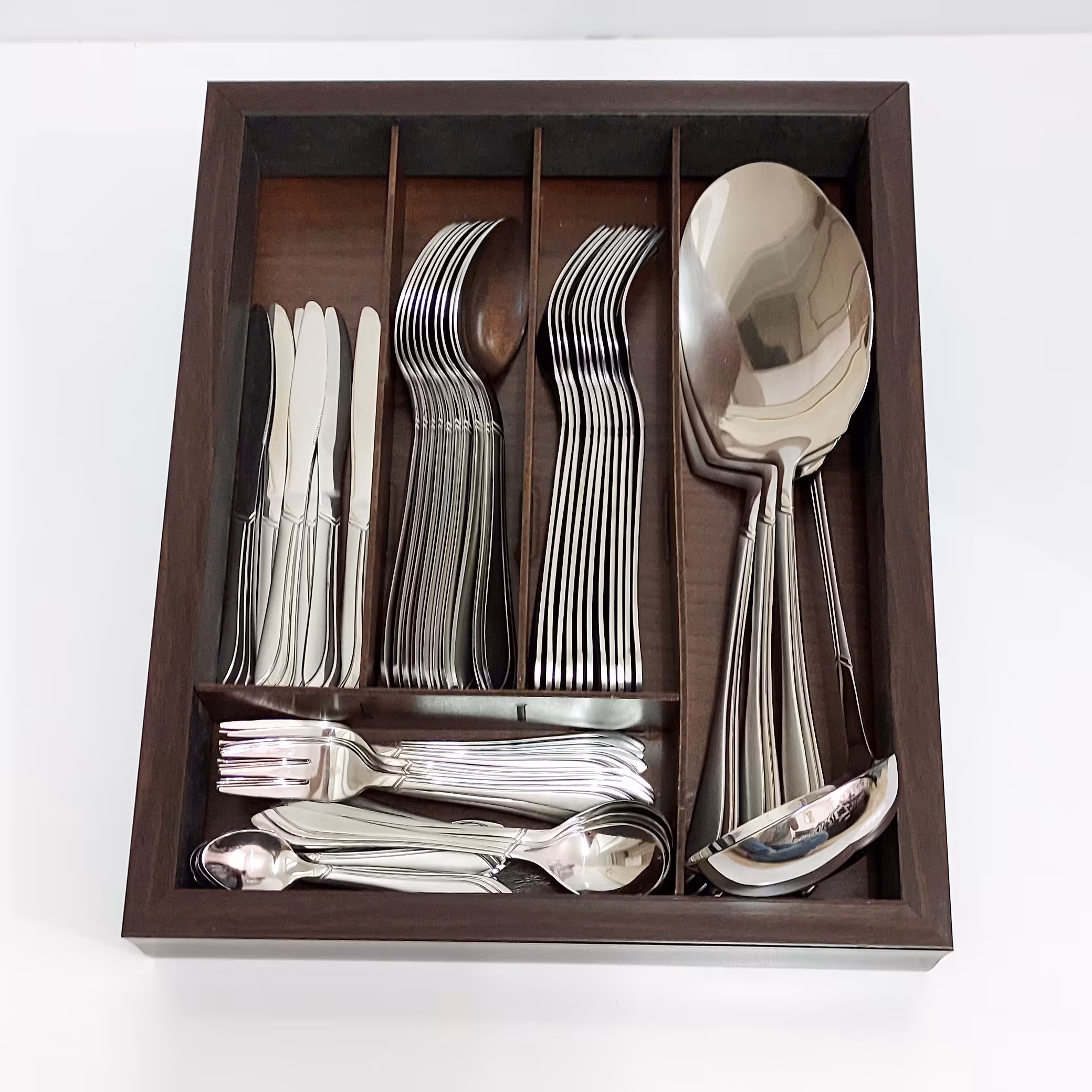 جای قاشق چنگال چوبی داخل کابینتی