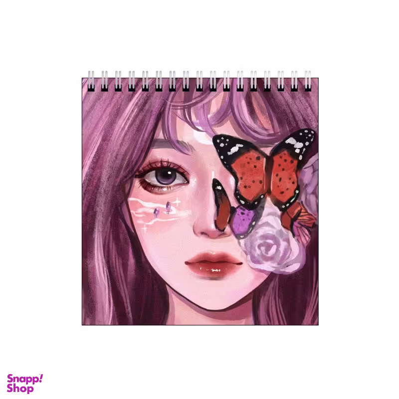 دفتر طراحی بامبیلیپ طرح دختر پروانه ای کد 2682478