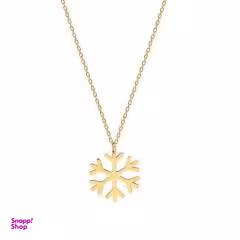 گردنبند نقره طرح برف مدل 1592