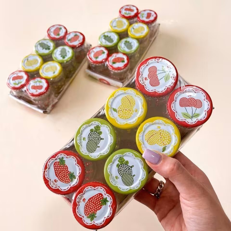 بانکه نقلی درب میوه ای(پک 8عددی)