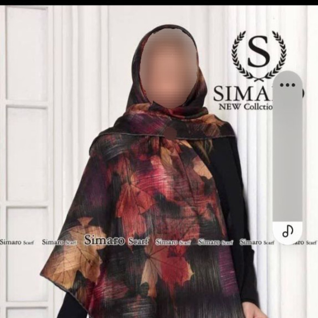 روسری دور دست دوز نخی بهاره