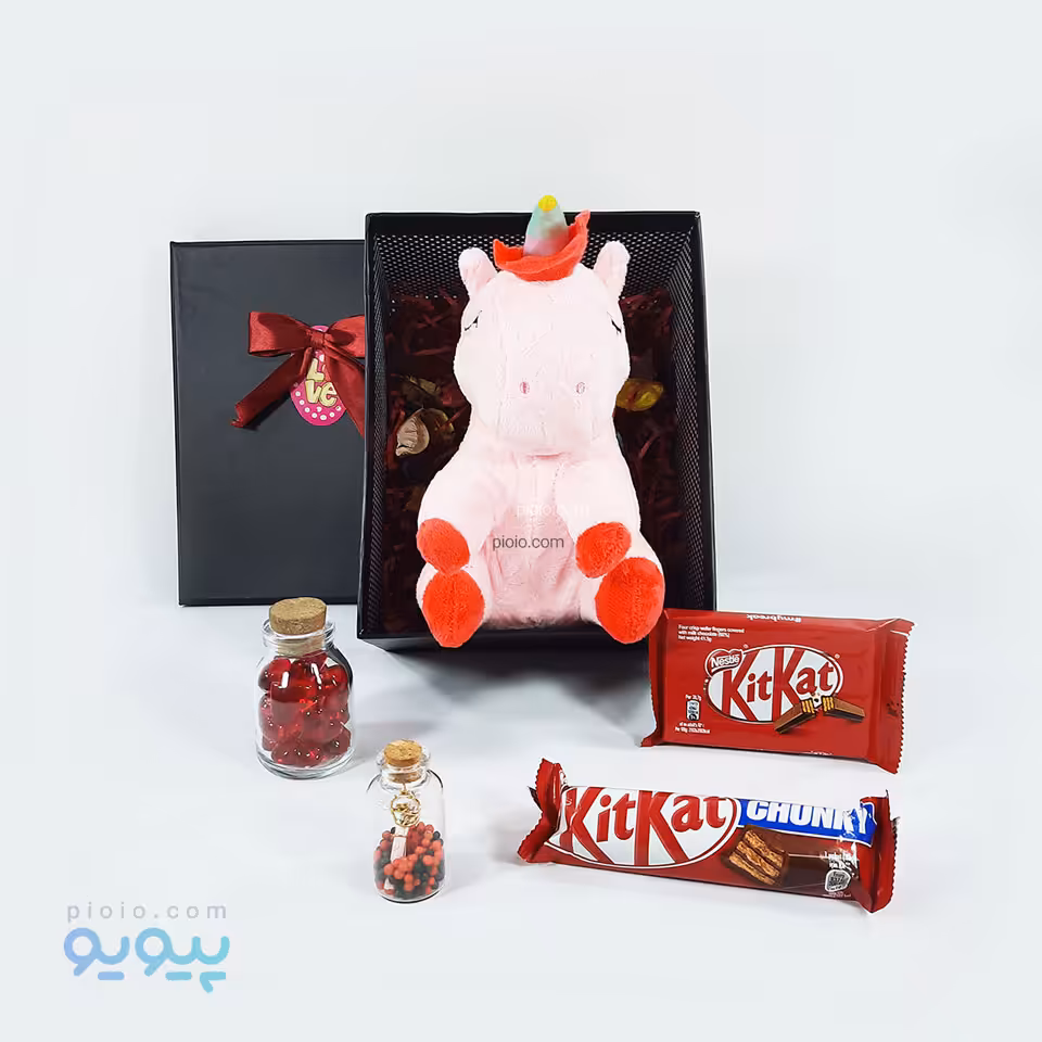 کادو بانمک ولنتاین عروسک اسب تک شاخ