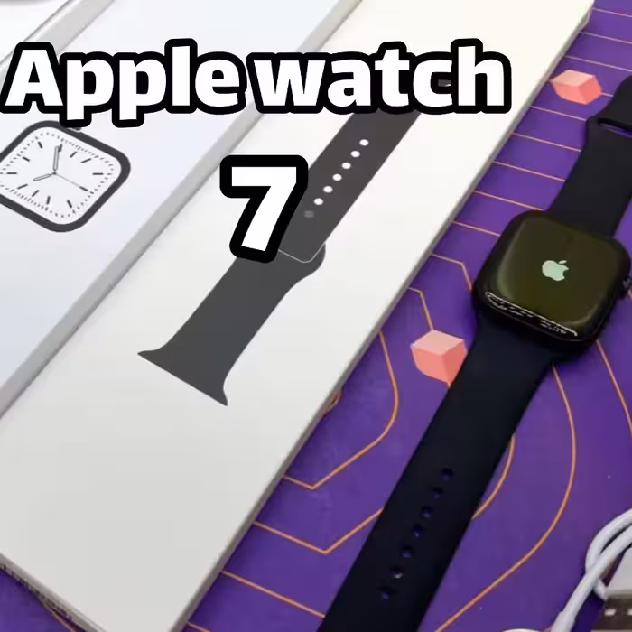 ساعت هوشمند اپل واچ 7 با لوگو ، سریال نامبر و جعبه اصلی apple watch