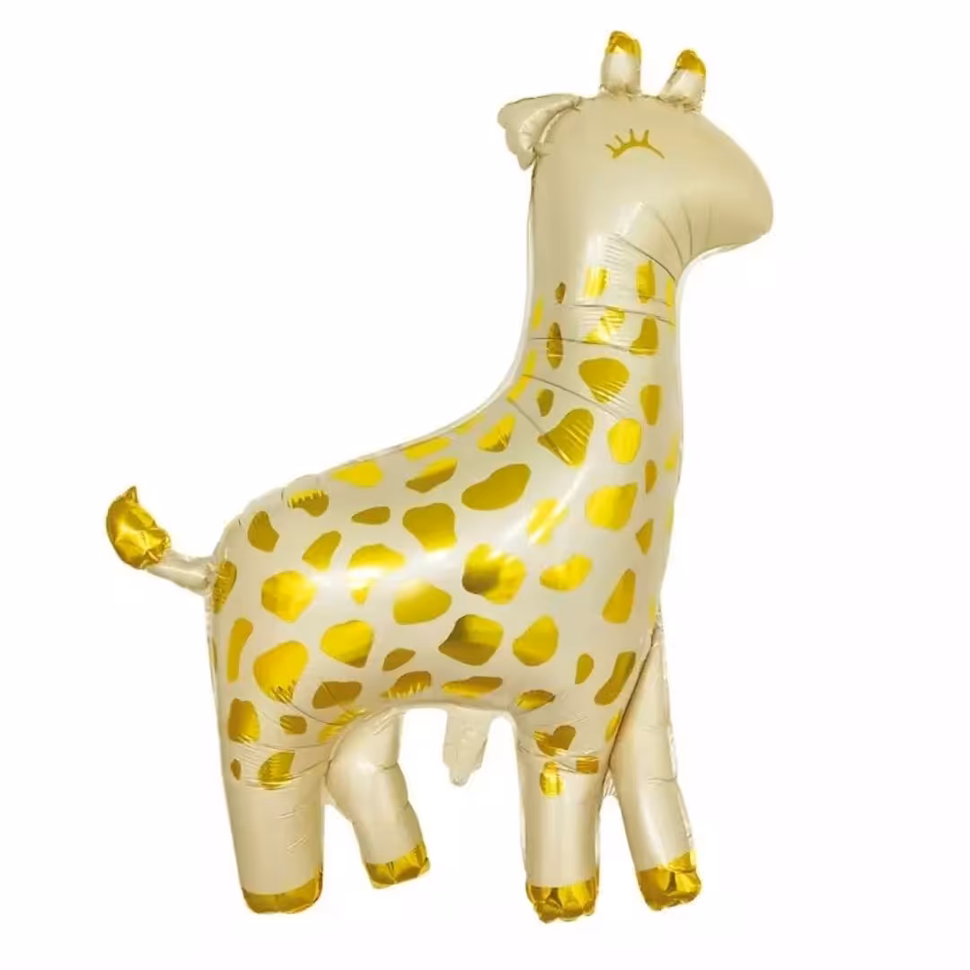 بادکنک فویلی زرافه کرم  رنگ