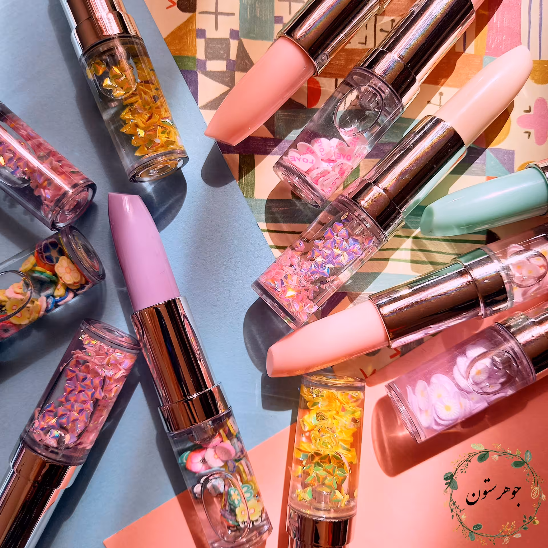 خودکار فانتزی رژلب ( روان نویس رژلب ) 