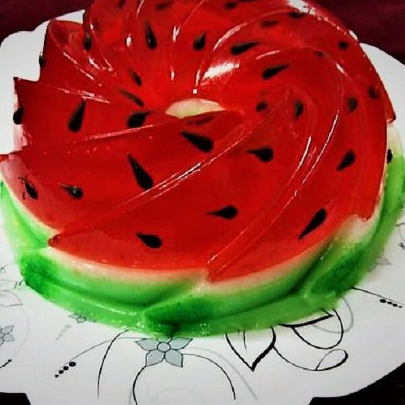 ژله آماده طرح هندوانه