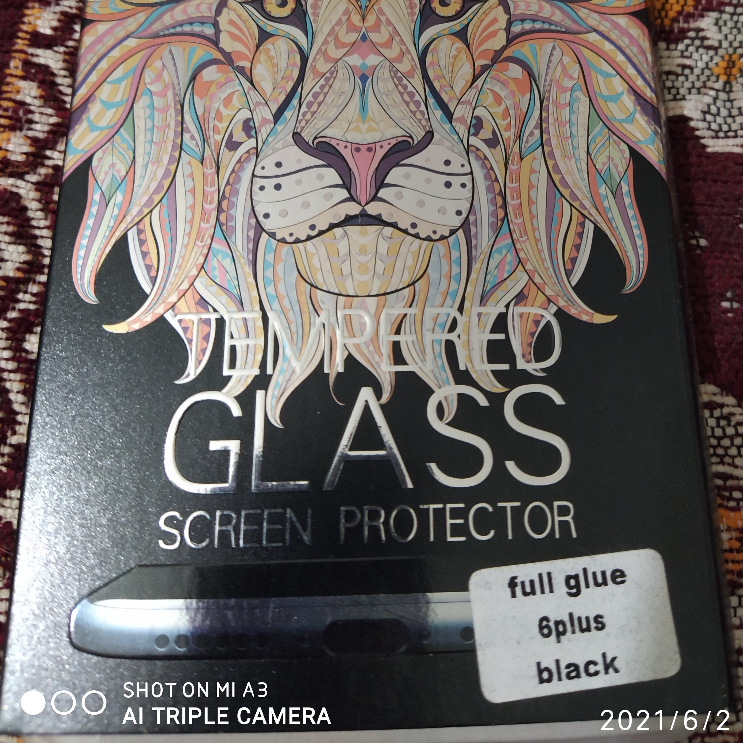 فول گلس آیفون 6 پلاس مشکی