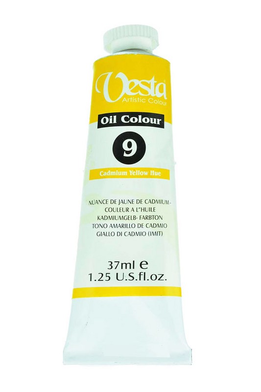 رنگ روغن وستا 37 میل کد 4467 Cadmium Yellow Hue 9