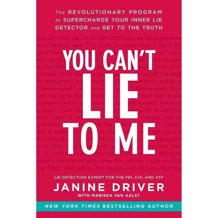 کتاب زبان اصلی You Cant Lie to Me اثر Janine Driver and Mariska van Aalst