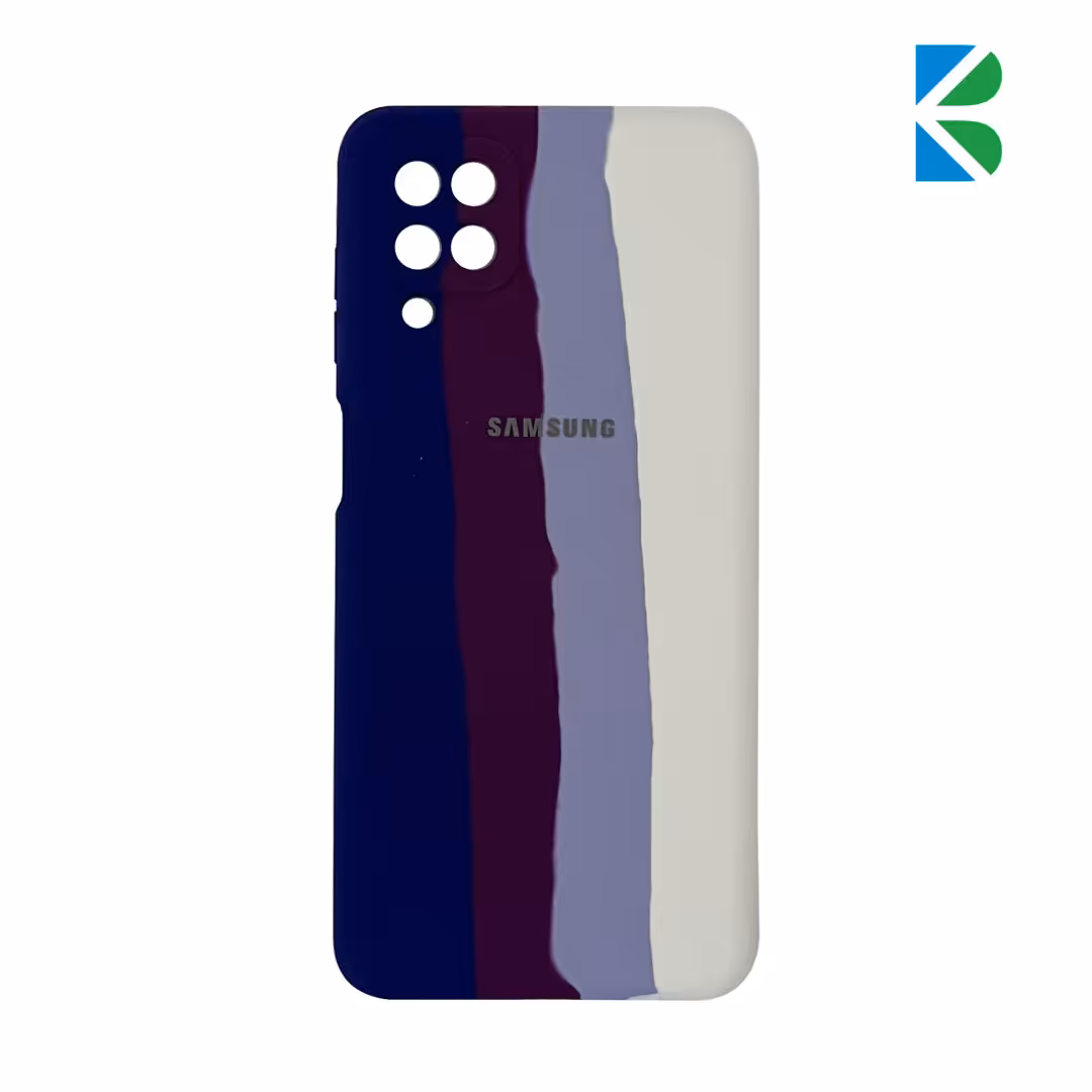 قاب سیلیکونی رنگین کمانی محافظ لنزدار برای گوشی‌ سامسونگ A12