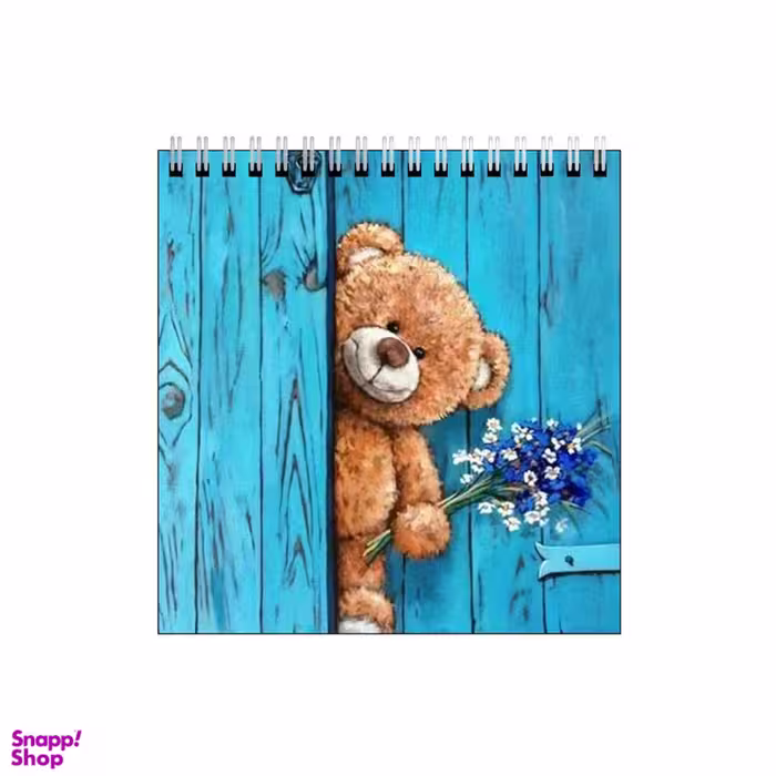 دفتر طراحی بامبیلیپ طرح خرس و دسته گل کد 4954687