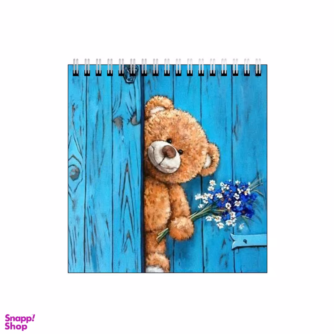 دفتر طراحی بامبیلیپ طرح خرس و دسته گل کد 4954687