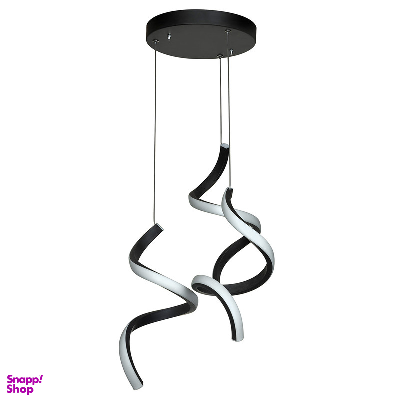 لوستر آویز سه شعله چشمه نور کد L6364/3H-BK مدرن
