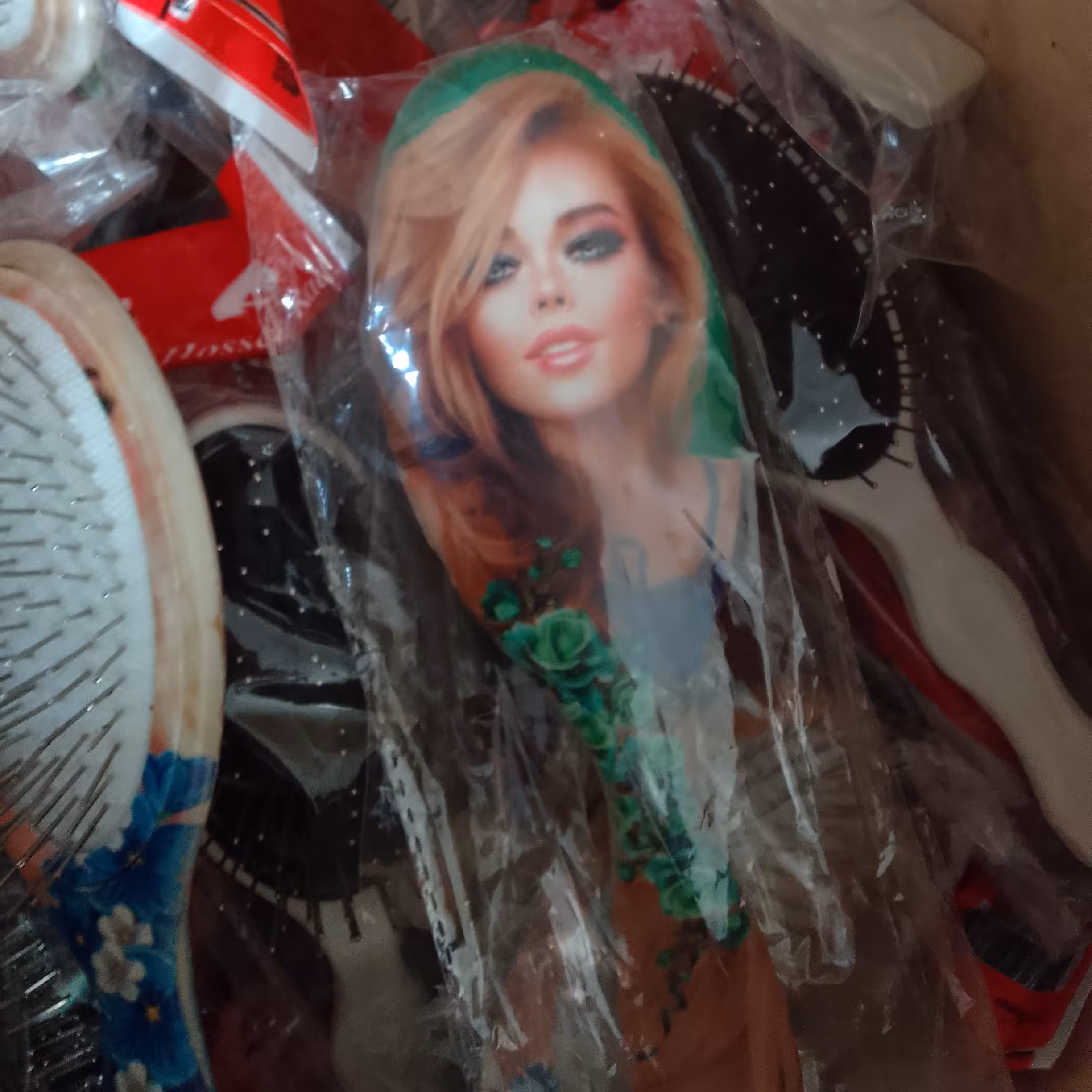 برس مو چاپی طرح دختر