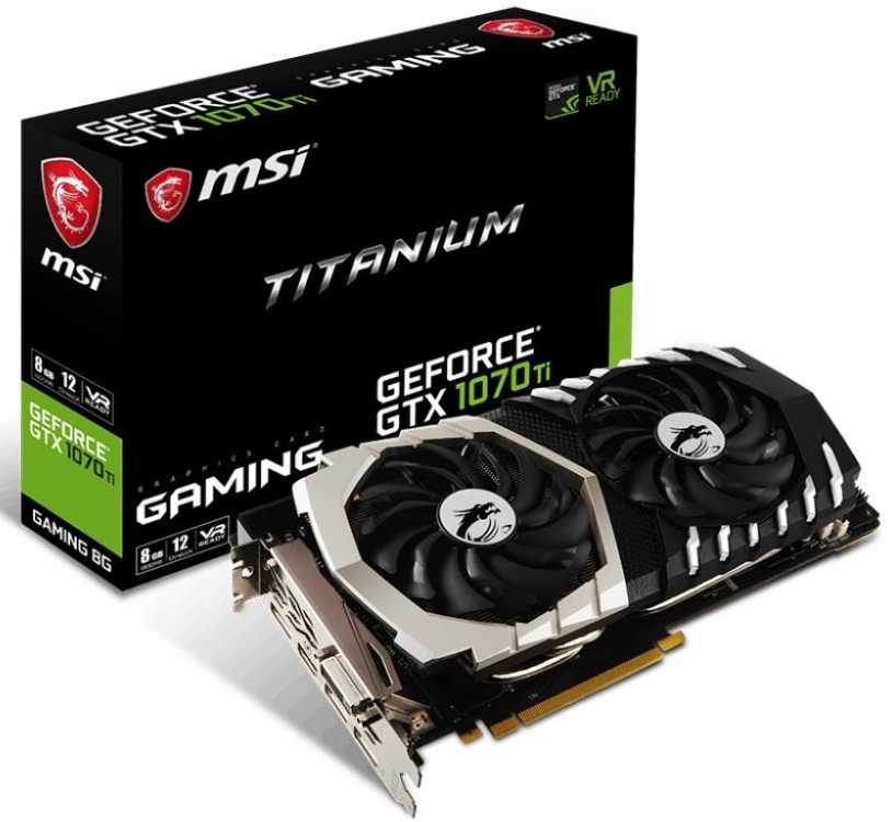 کارت گرافیک ام اس آی مدل جی تی ایکس 1070 تی آی تیتانیوم 8 جی با حافظه 8 گیگابایت