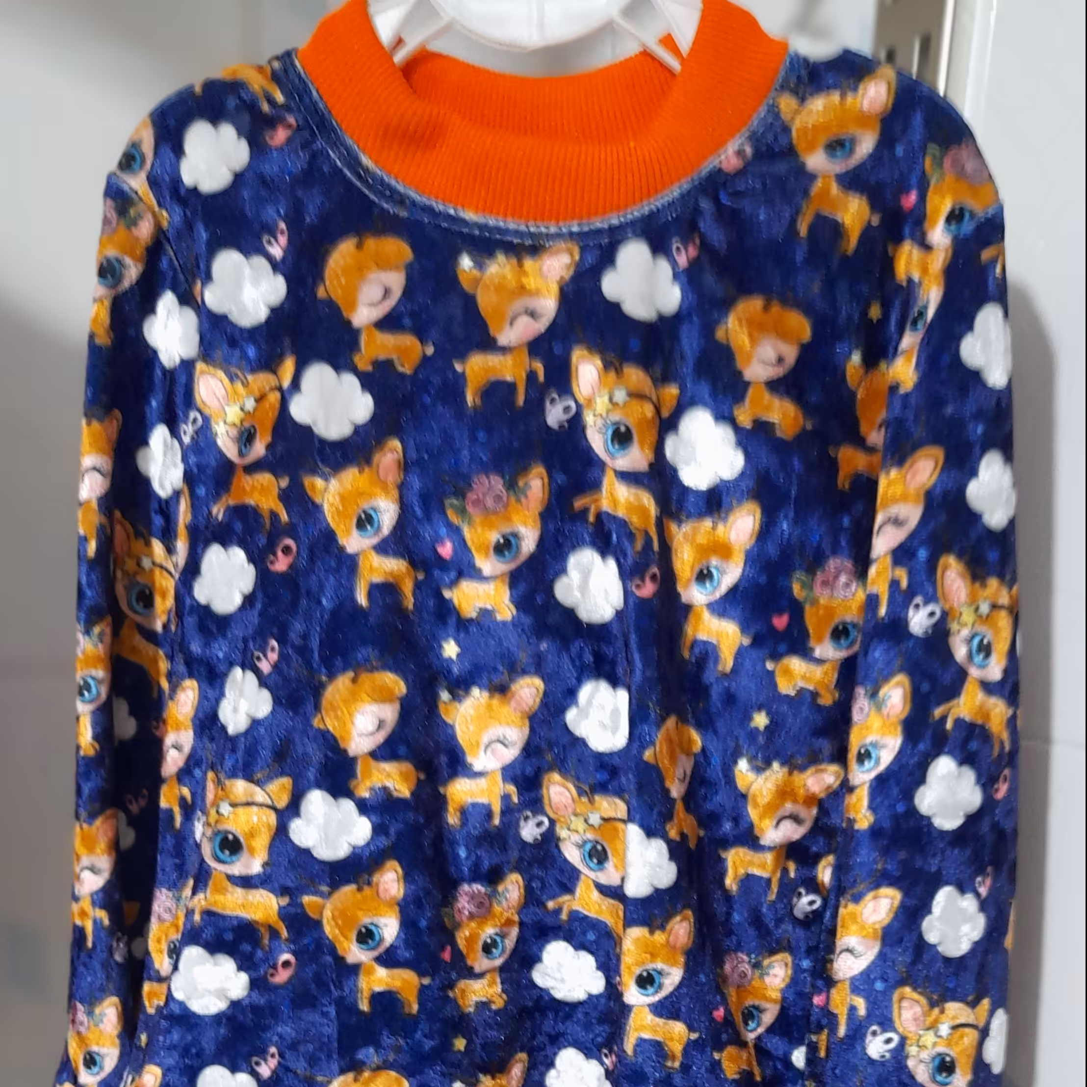 بلوز شلوار پسرانه جنس مخملی  طرح دا ر 