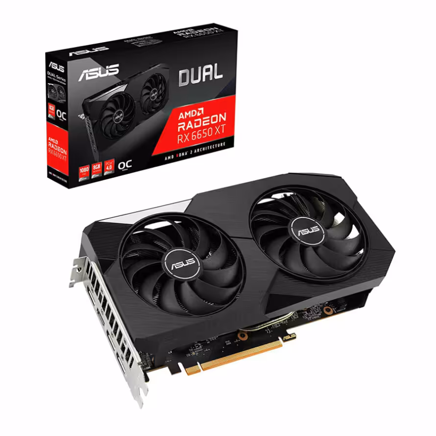 کارت گرافیک ایسوس Dual Radeon RX 6650 XT OC Edition 8GB