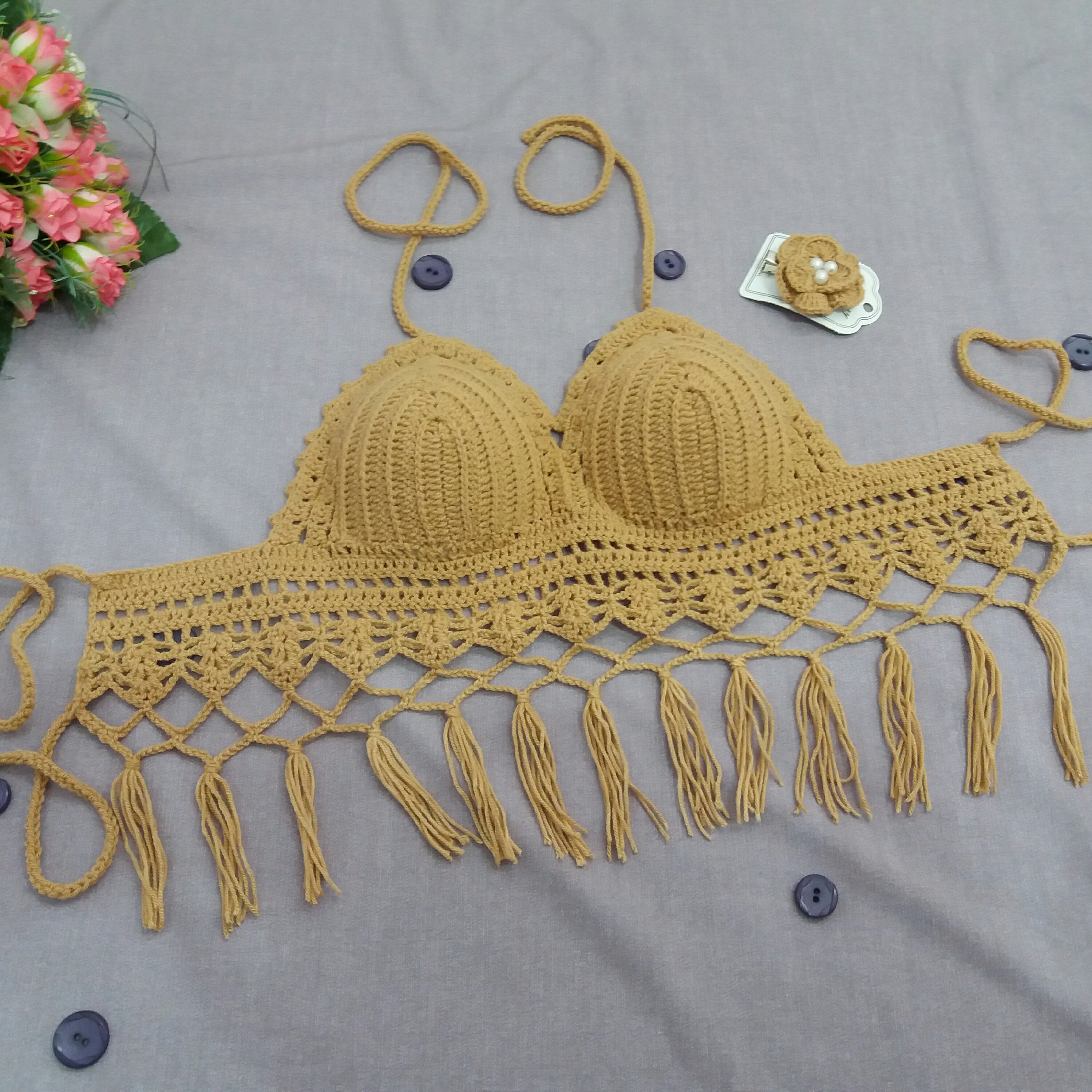 نیم تنه بافتنی جذاب