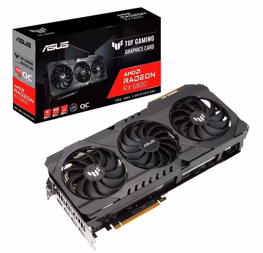 کارت گرافیک  ایسوس مدل TUF-RX6800XT-O16G-GAMING حافظه 16 گیگابایت