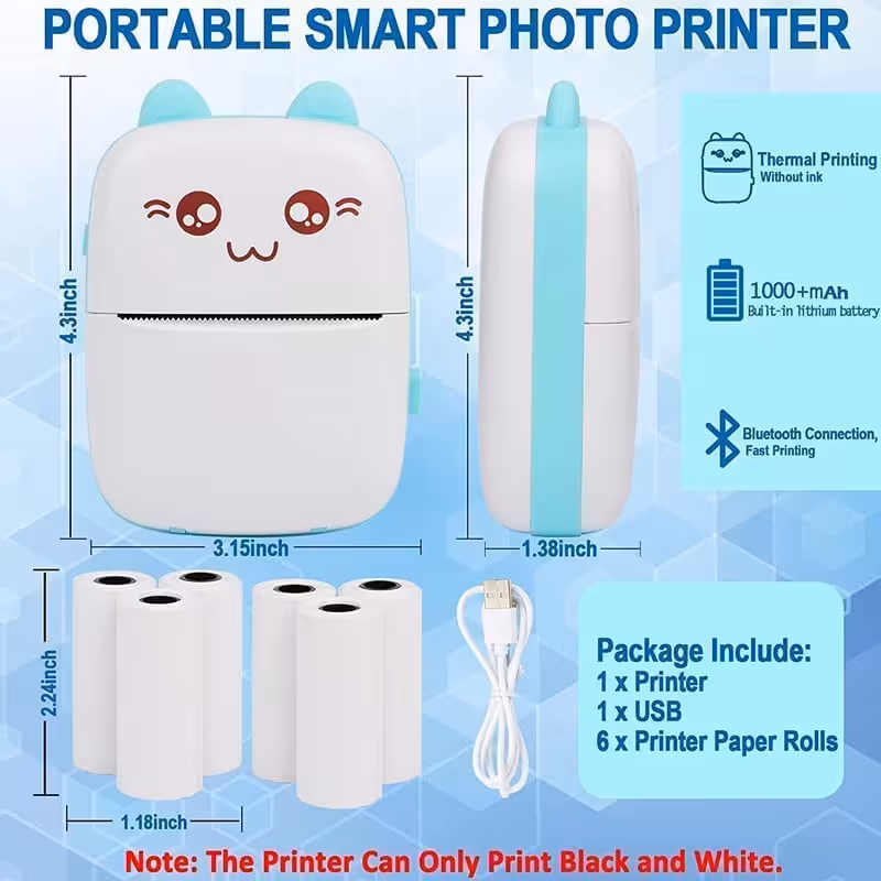 مینی پرینتر حرارتی درجه یک 