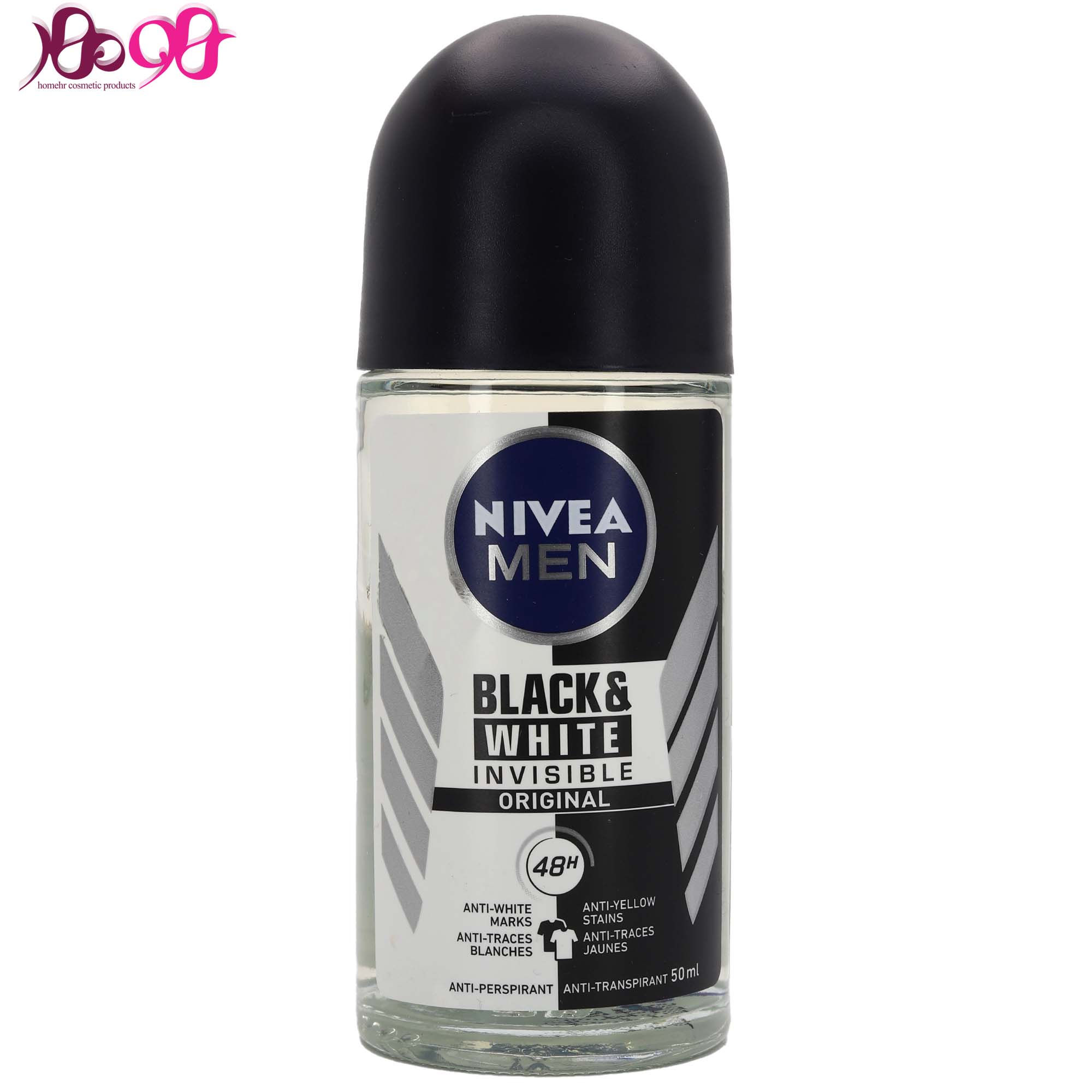 رول اینویزبل فور بلک اند وایت مردانه NIVEA