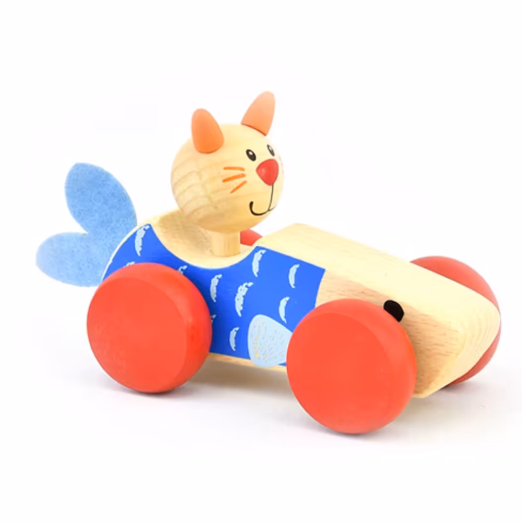 اسباب بازی چوبی ماشین مسابقه گربه پیکاردو

