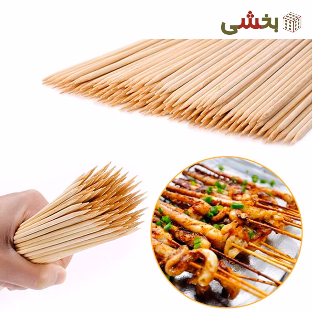 سیخ جوجه کباب چوبی سایز 20 سانتی