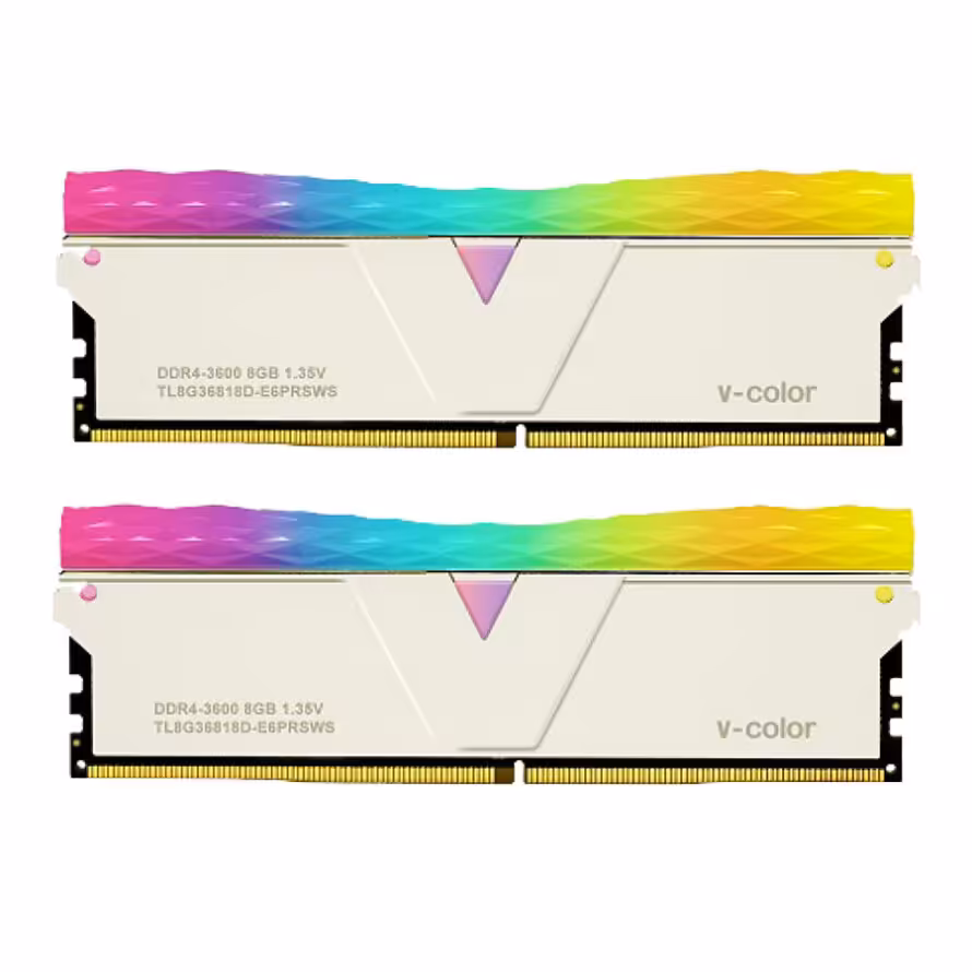 رم وی کالر Prism Pro RGB 16GB 8GBx2 3600MHz CL18