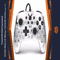 کنترلر با سیم PowerA Enhanced مخصوص Nintendo Switch – طرح Pikachu Black and Silver