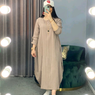 ماکسی مانتویی کراش آستین دکمه