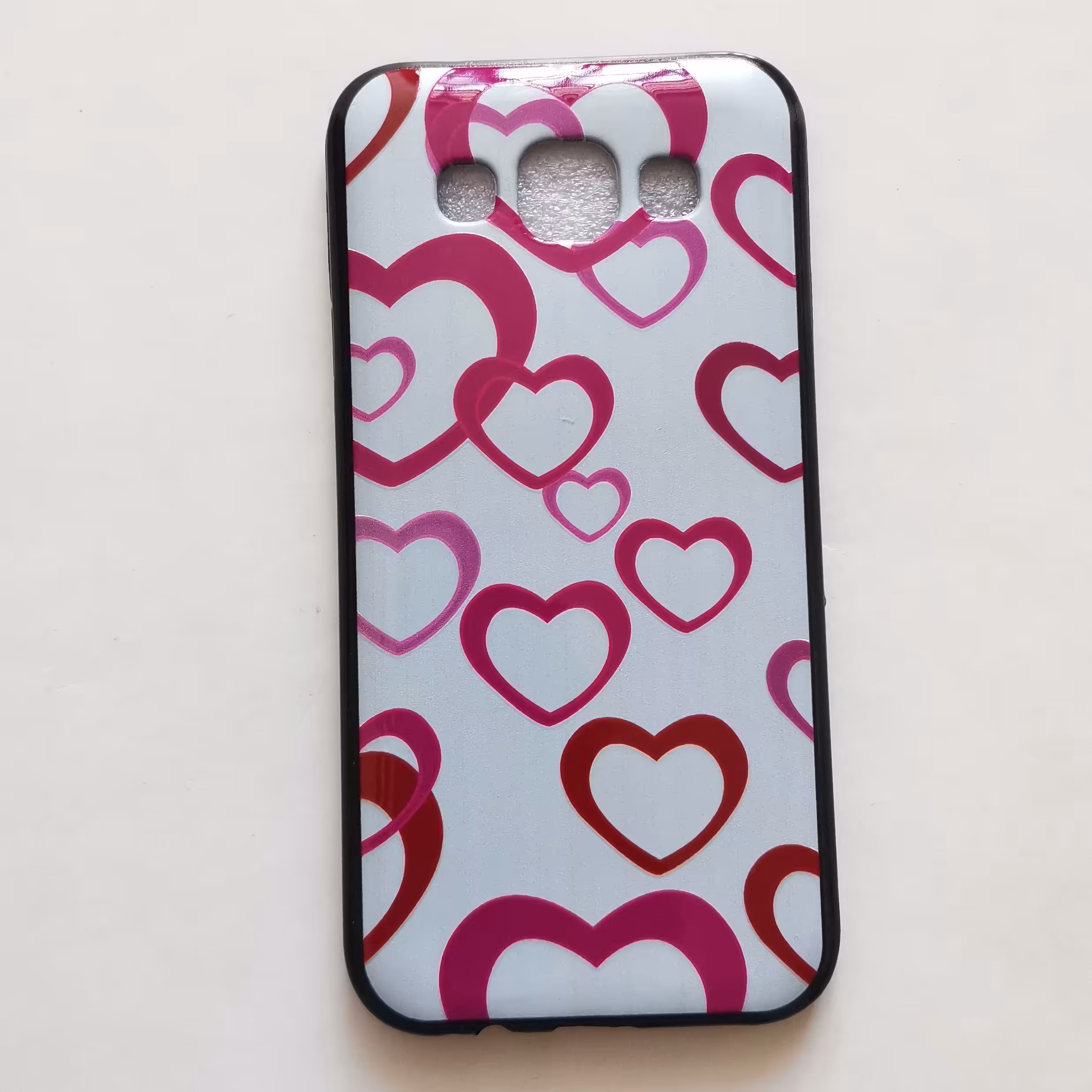 قاب طرحدار ژله ای قلب گوشی سامسونگ E5