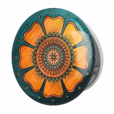 آینه جیبی خندالو طرح گل مدل تاشو کد 2227