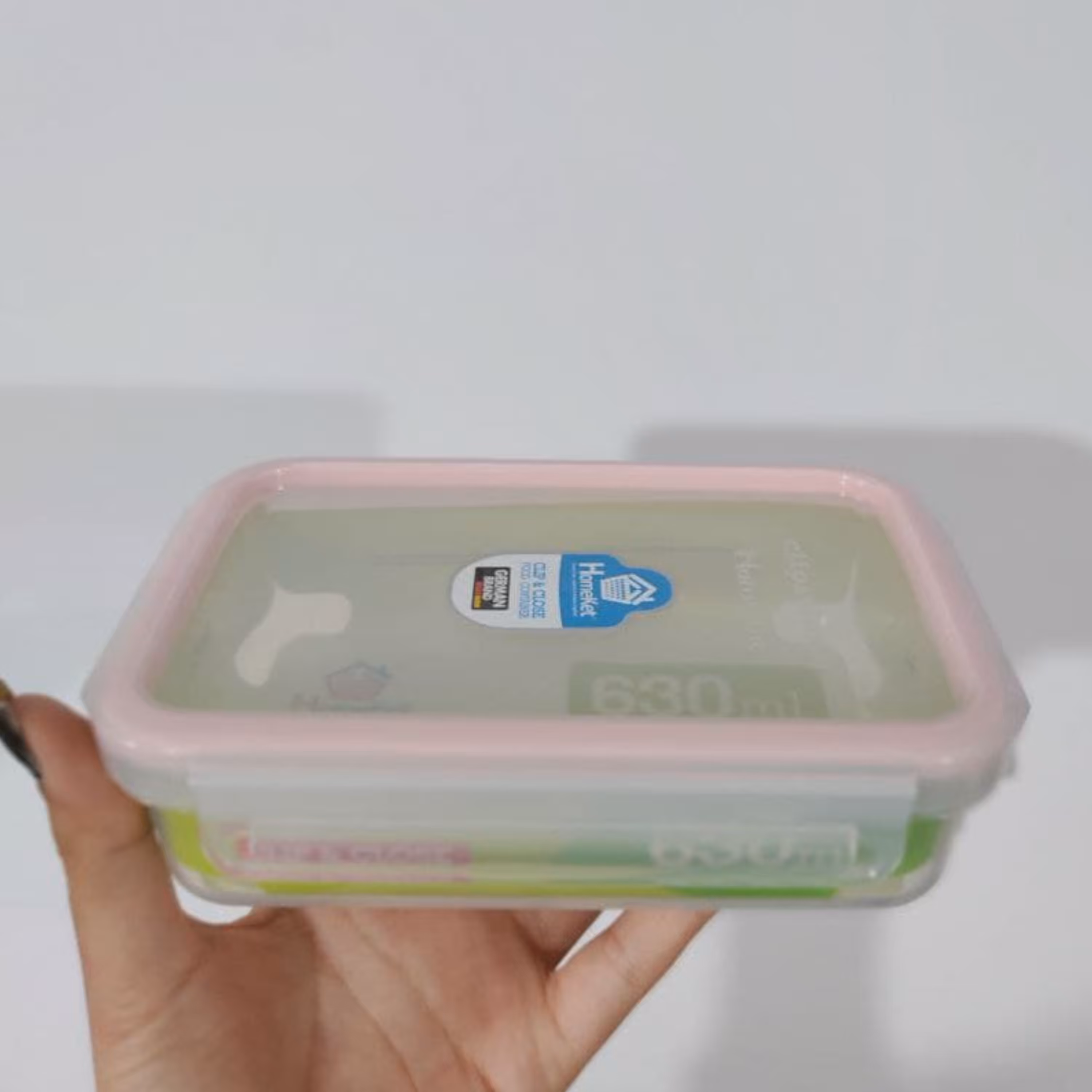 فریزری630مستطیل ظرف نگهدارنده ی موادغذایی محصول برندمعتبرهوم کت درب قفلی