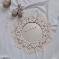 آینه مکرومه ای زیبا از حنا مکرومه 