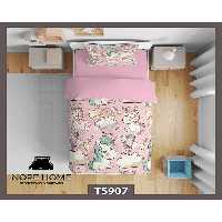 سرویس لحاف روتختی کودک یک نفره 5 تکه نوپه هوم Nopehome طرح یونیکورن کد T5907