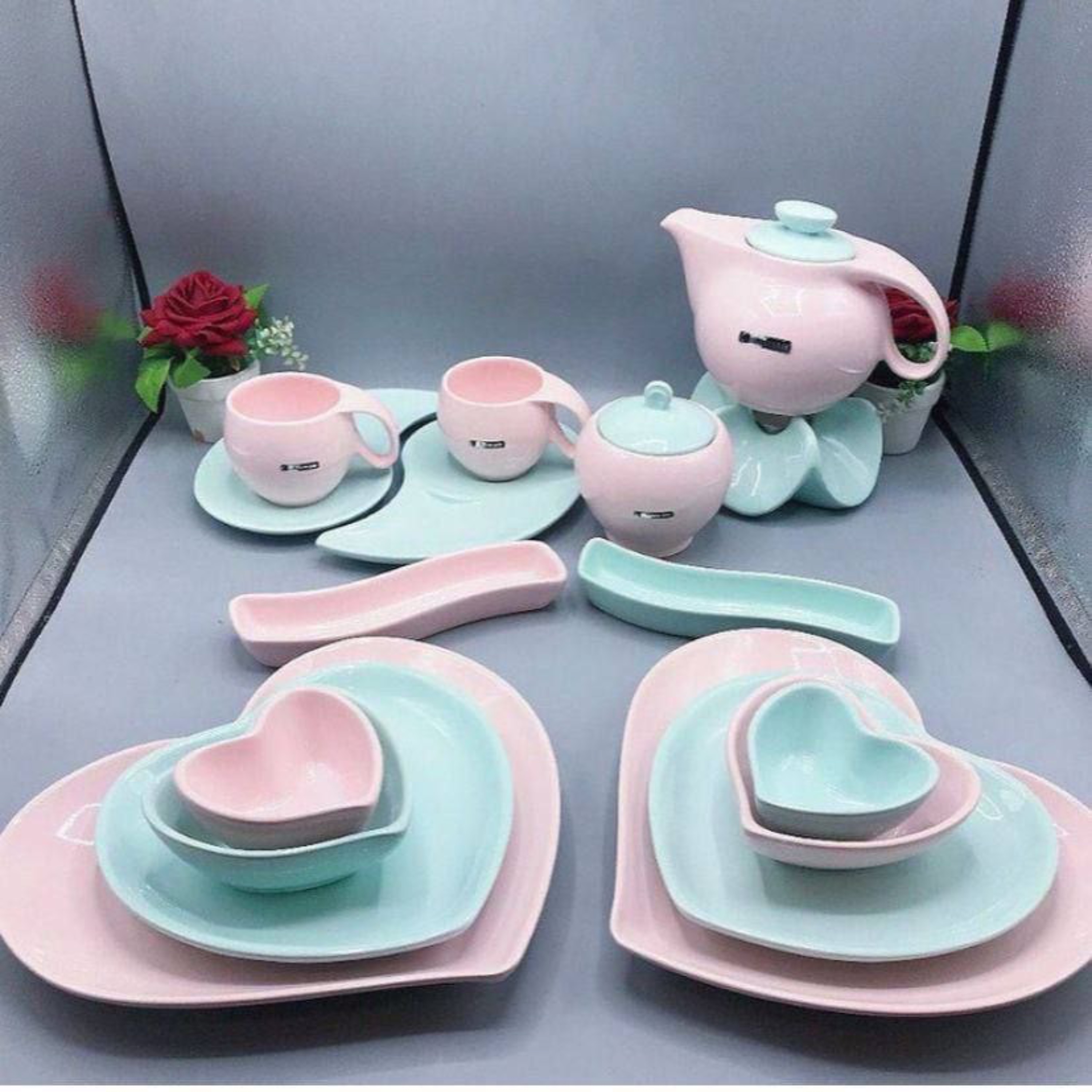 سرویس صبحانه خوری 19 پارچه آیسرام زیبا و فانتزی