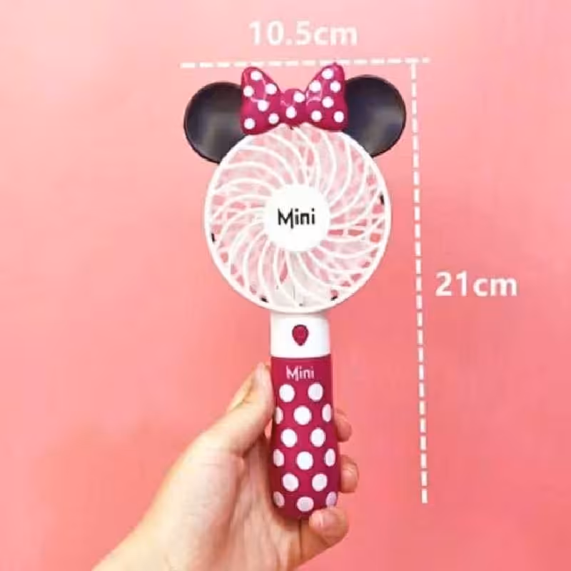 پنکه دسته دار میکی موس چراغدار