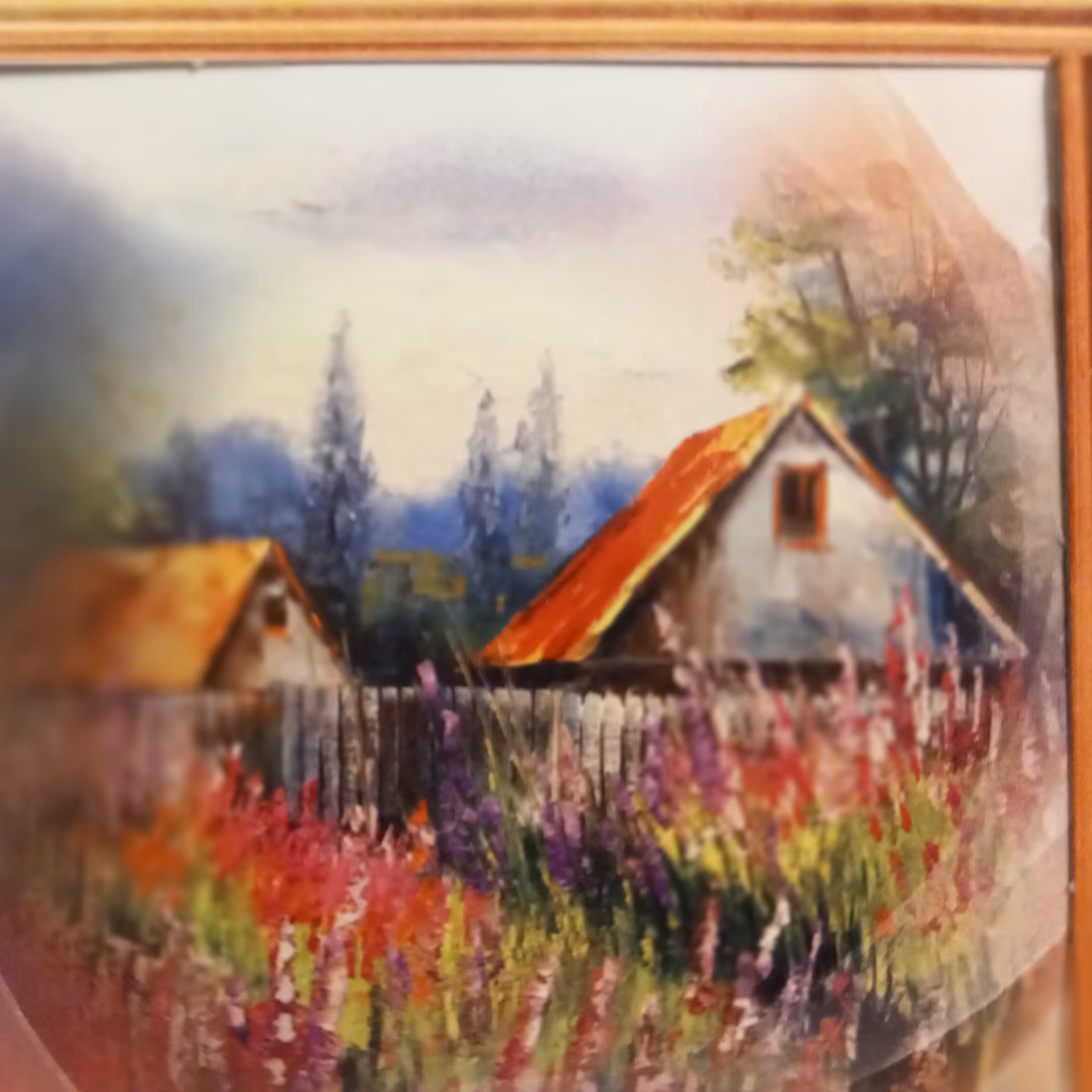 تابلو نقاشی بسیار نفیس اثر کار دست روی بوم. ماندگار و زیبا چشمگیر  