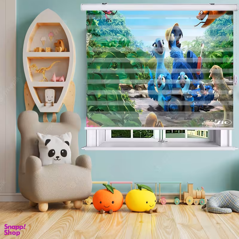 پرده زبرا زیو مدل K3132 سایز 200x280 سانتی متر