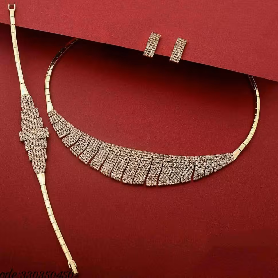 ست کامل طرح جواهر نگین اتریشی