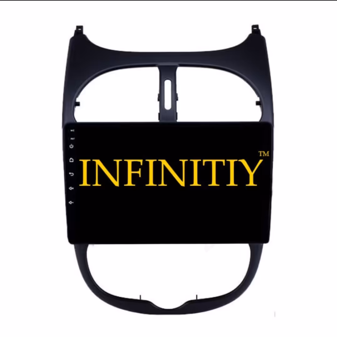 مانیتور خودرو 206 اندروید اینفینیتی همراه با فریم