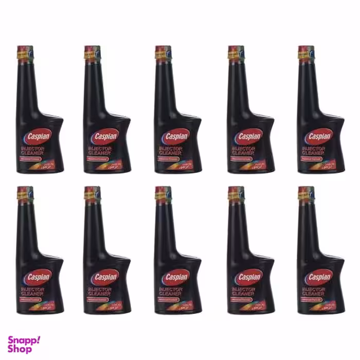 مکمل تمیز کننده سیستم سوخت خودرو کاسپین کد 02 حجم 230 میلی لیتر بسته 10 عددی