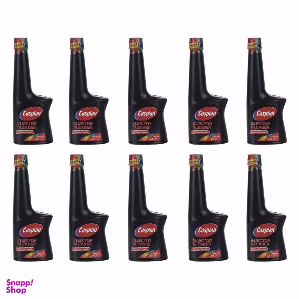 مکمل تمیز کننده سیستم سوخت خودرو کاسپین کد 02 حجم 230 میلی لیتر بسته 10 عددی
