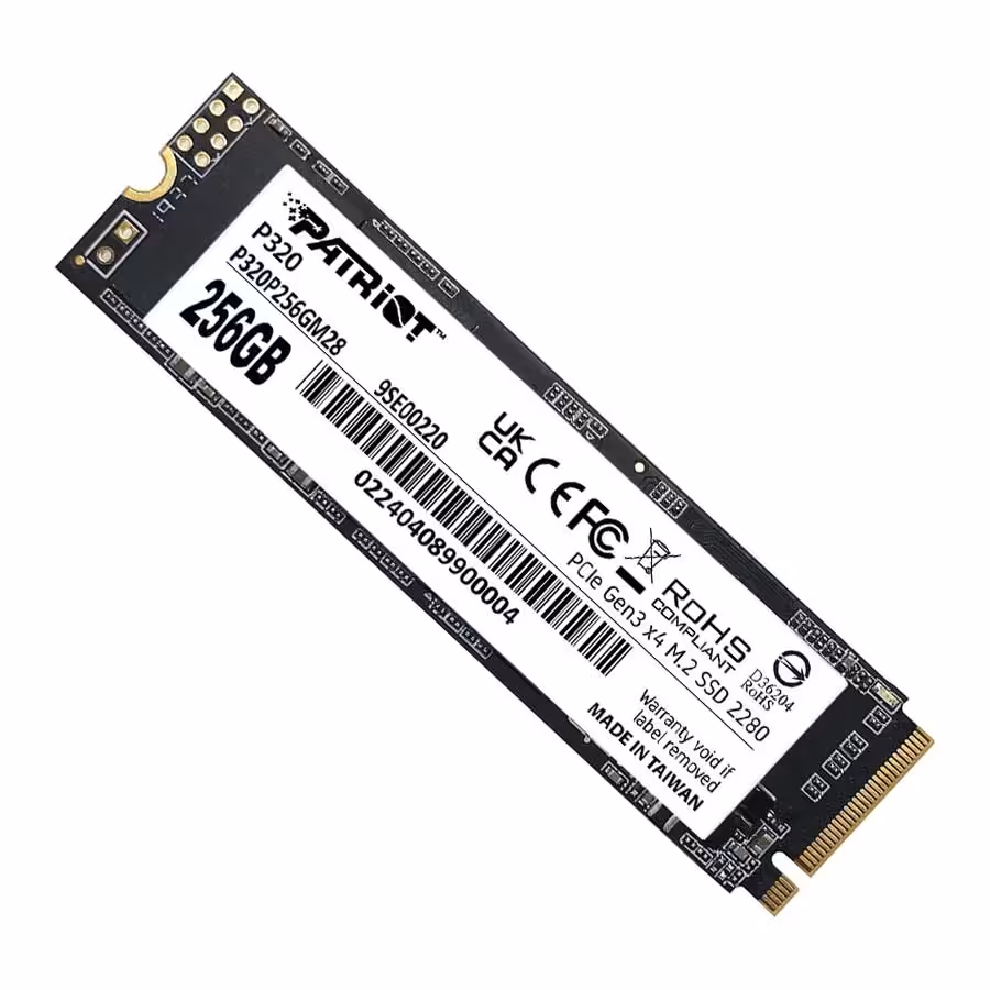 قیمت و خرید اس اس دی 256 گیگابایت پاتریوت مدل P320 M.2 2280 PCIe Gen3 NVMe | یاس ارتباط