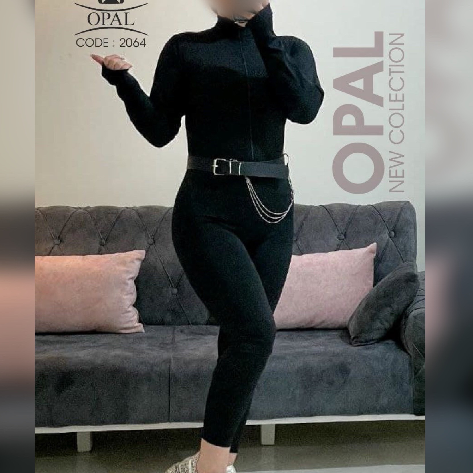 سرهمی مشکی ساده و شیک 