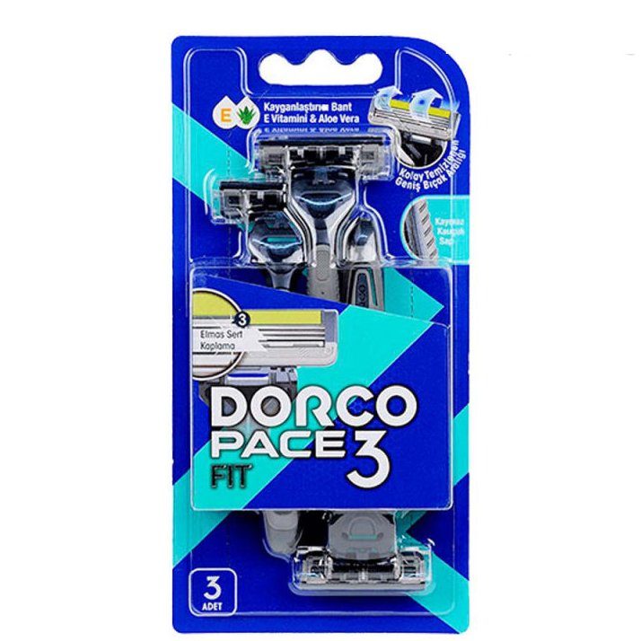 خودتراش مردانه 3 تیغ دورکو مدل PACE 3 FIT بسته 3 عددی