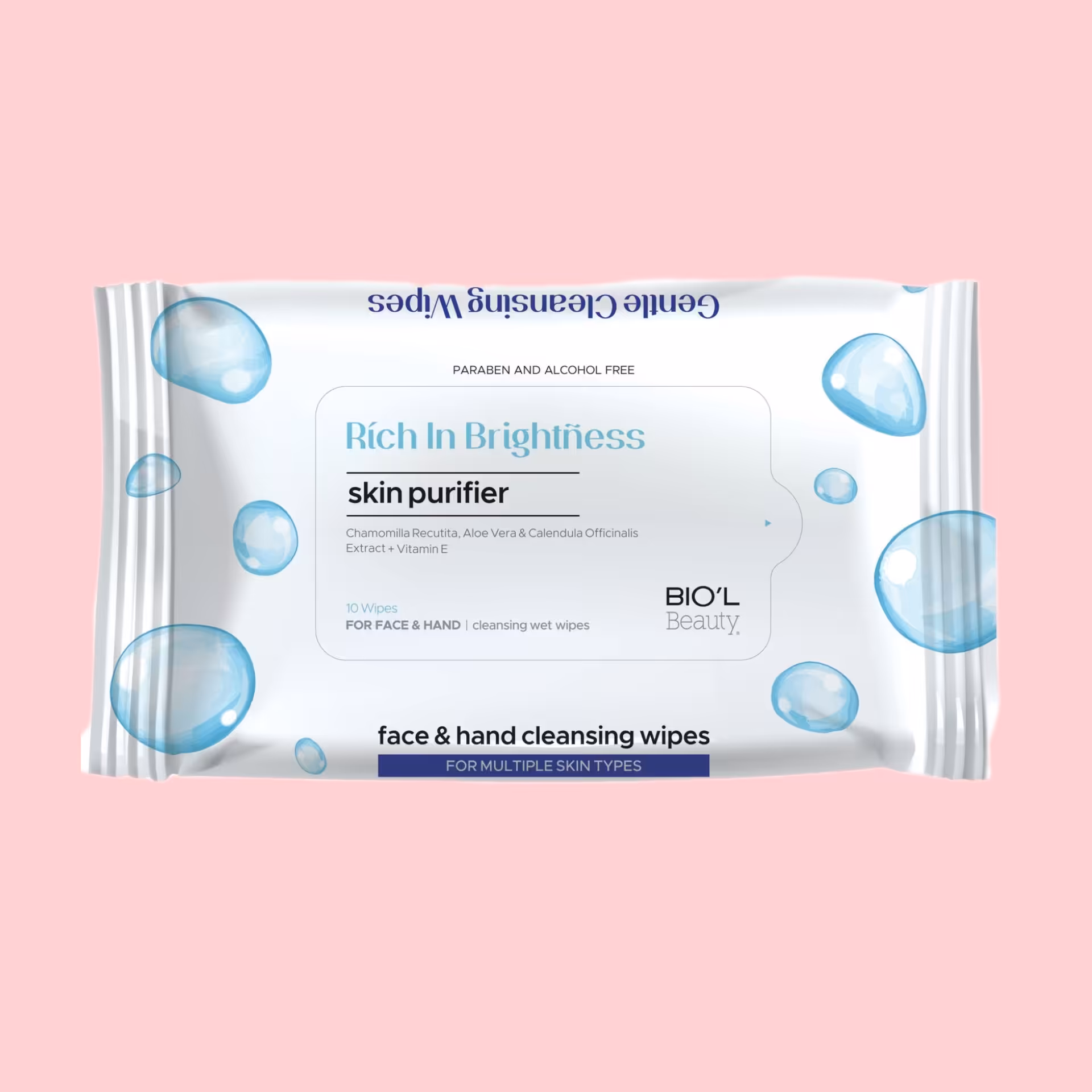 دستمال مرطوب 10 عددی بیول  بدون سوزش پوست مناسب برای همه ی افراد