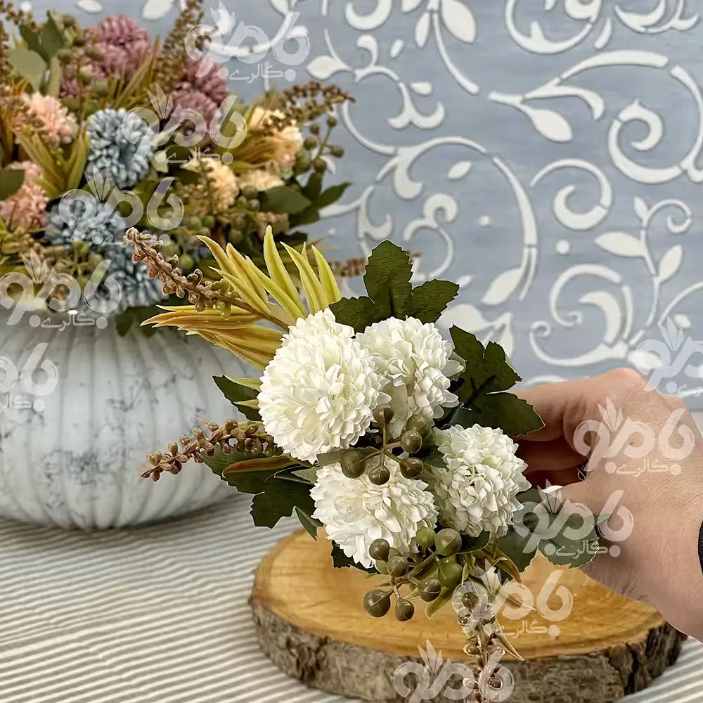 گل مصنوعی بوته ای میخک میوه دار 18511