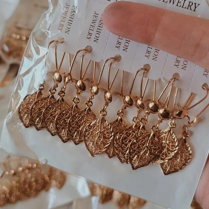 گوشواره طرح طلا کد 202332 مارک سیتی گلد رنگ ثابت در طرح های مختلف22
