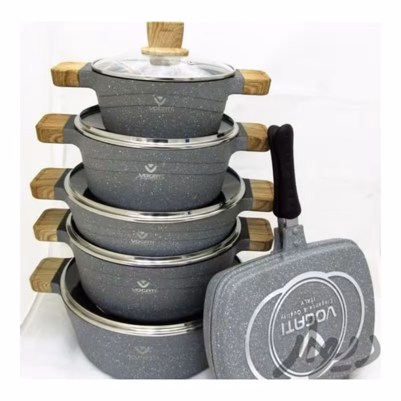 سرویس قابلمه 12 پارچه گرانیتی وگاتی- سرویس قابلمه ووگاتی